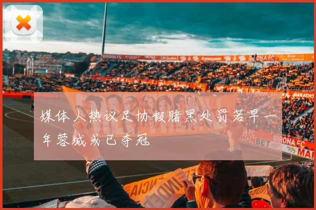 媒体人热议足协假赌黑处罚若早一年蓉城或已夺冠